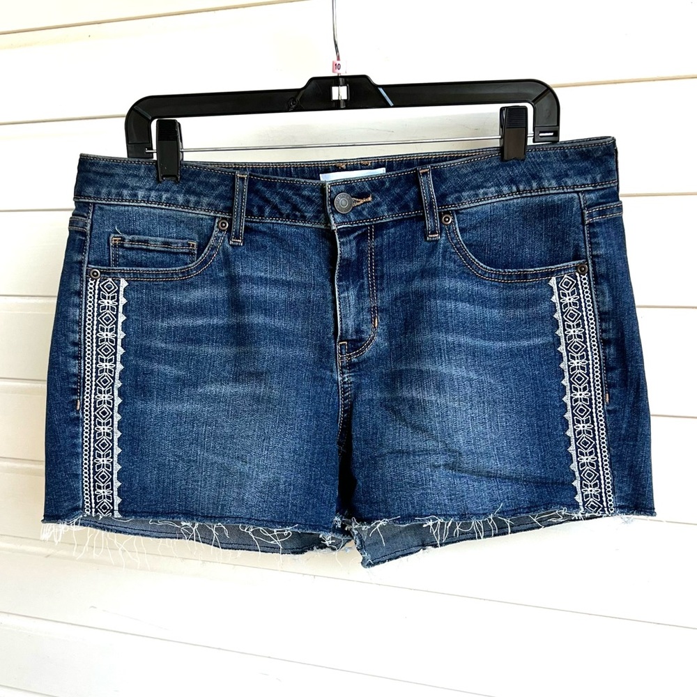 Sonoma cut off shorts with embroidery size 12 petite